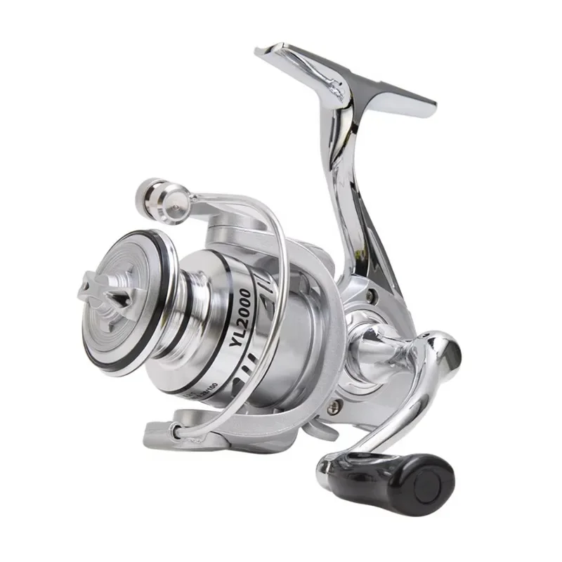 angle Wholesale 4.8:1 20KG max drag 10000/12000 series spinning wheel fishing reel full metal spool for saltwater spinning