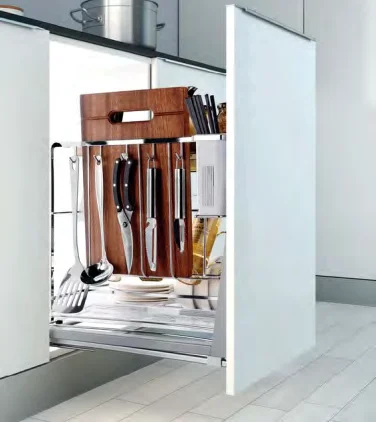 Custom Modern Kitchen Cabinet Pull Out Basket Soft Close Blind Corner Magic Organizers Drawer Spice Rack Trash Can Storage Baske