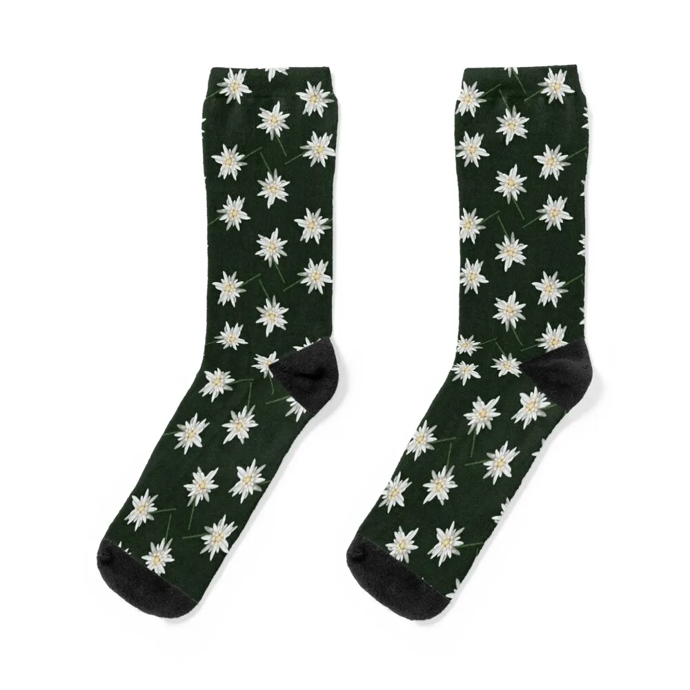 Morning Edelweiss greetings Socks cool christmass gift set crazy Luxury Woman Socks Men's