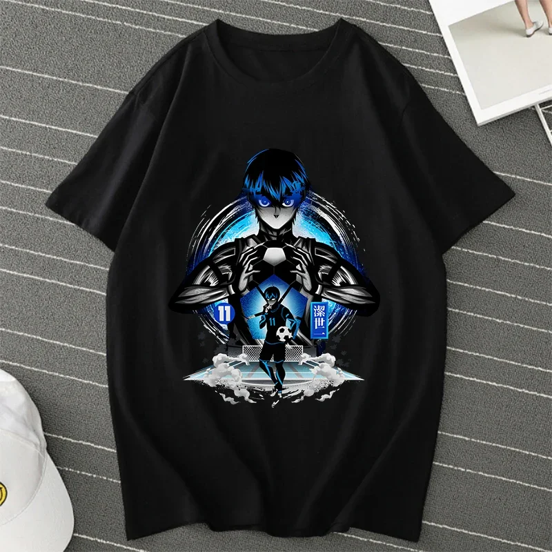 BLUE LOCK Yoichi Isagi Manga Shirt Retro Hip Hop Unisex T-Shirt Streetwear Graphic T Shirts BLUE LOCK Oversized T-shirts Tops