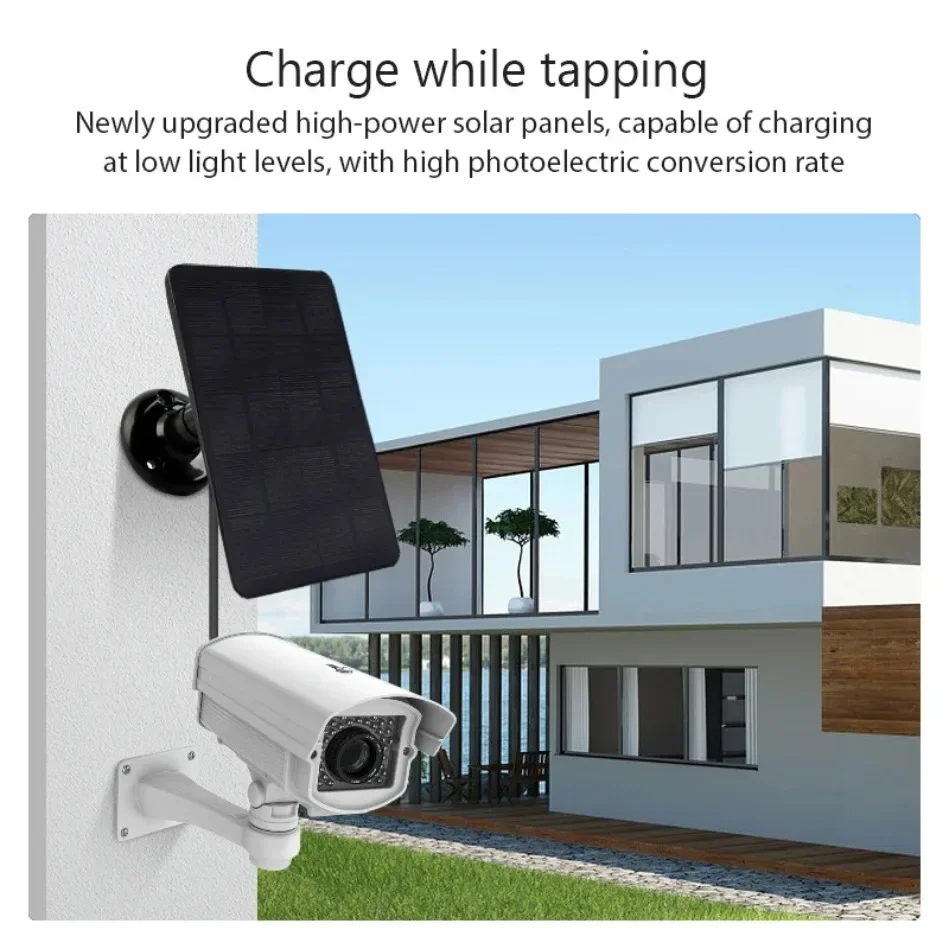 5 فولت 10 واط مايكرو نوع C شاحن لوحة طاقة شمسية خارجي لكاميرا الأمن نظام إضاءة المنزل الصغير خلايا إمداد الطاقة