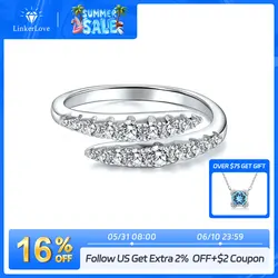Real Moissanite Ring for Women Wedding Band 925 Sterling Silver Engagement Rings D Color VVS1 Lab Diamond Rings Fine Jewelry