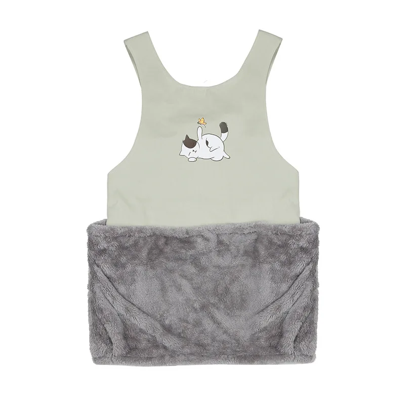 

Summer Cat Lover Apron with Pockets Cooling Comfortable Pet Cuddling Wear for Home Grooming Cat Snuggling Protective Cover