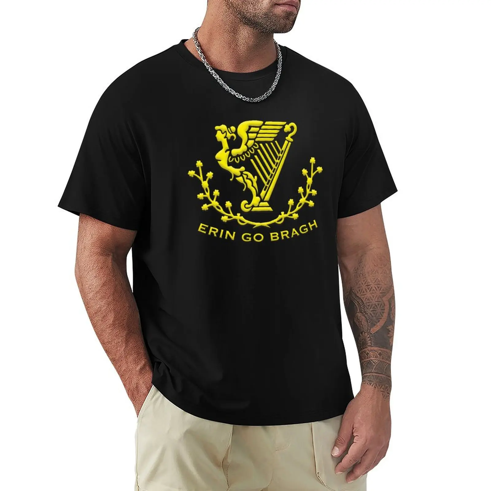 Erin Go Bragh for St. Patrick's Day T-Shirt designer shirts blue archive plain t shirts men