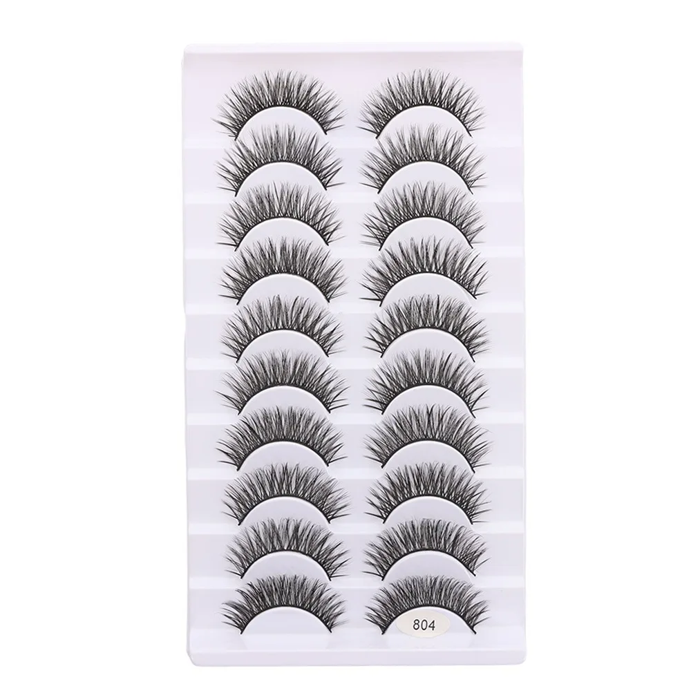 Faux cils complets pour femmes, longs et naturels, faits à la main, sans cruauté, en faux vison 3D, extension de cils