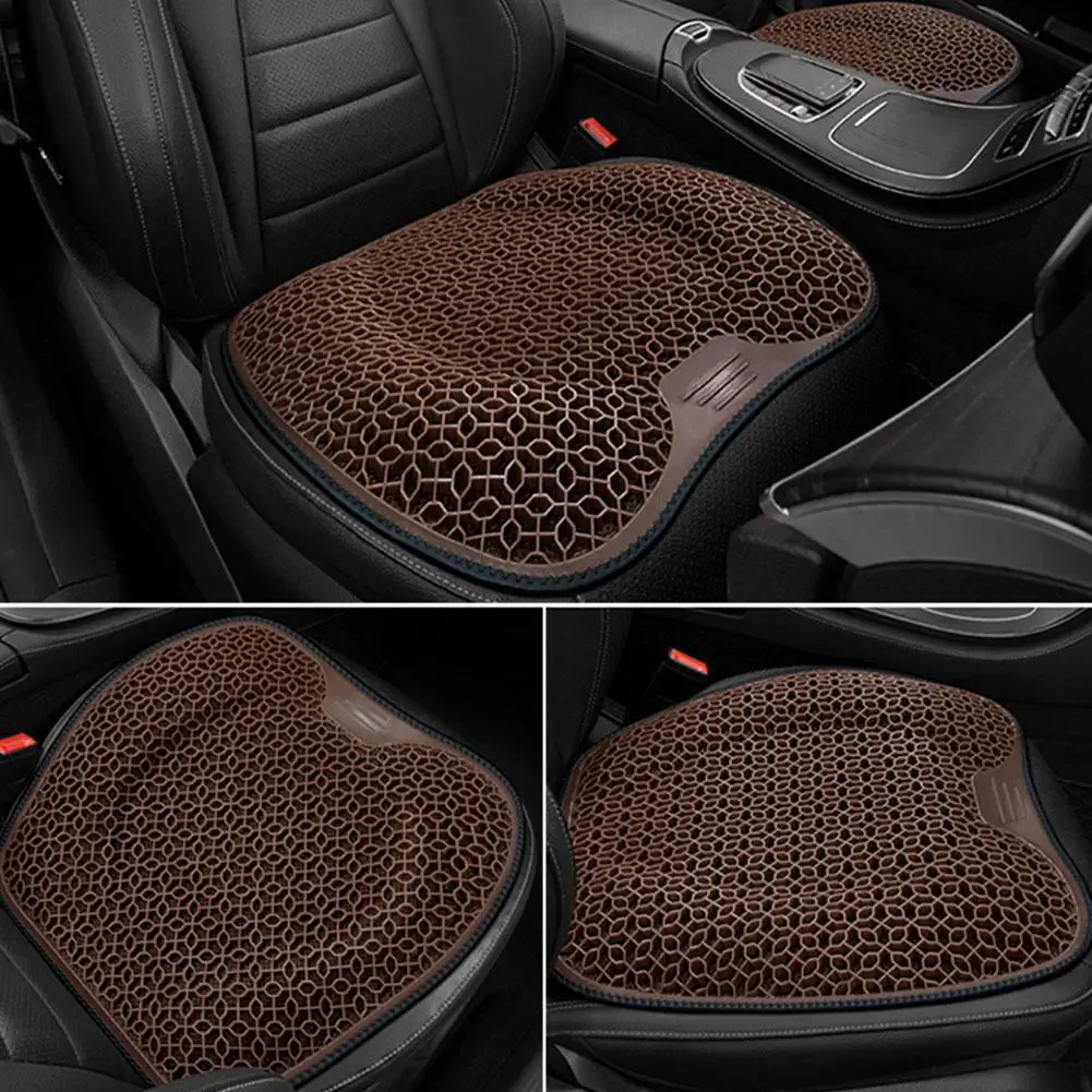 Summer Gel Car Seat Cushion Car Gel Cooling Seat Cushion Home Ice Chair Silk 3D Cool Ventilation Car Honeycomb Cushion Shee Y6O2