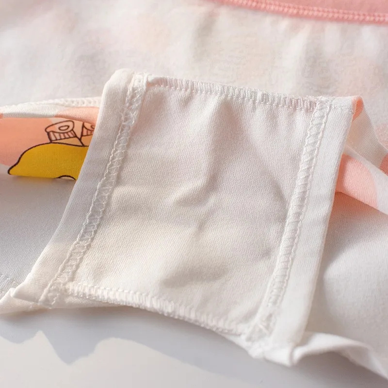 4 Stück weiche, antibakterielle Baumwoll-Slips für Kinder und Mädchen, Höschen mit Erdbeer-Print, atmungsaktive Unterwäsche für Kinder von 3–16 Jahren – Detail 27