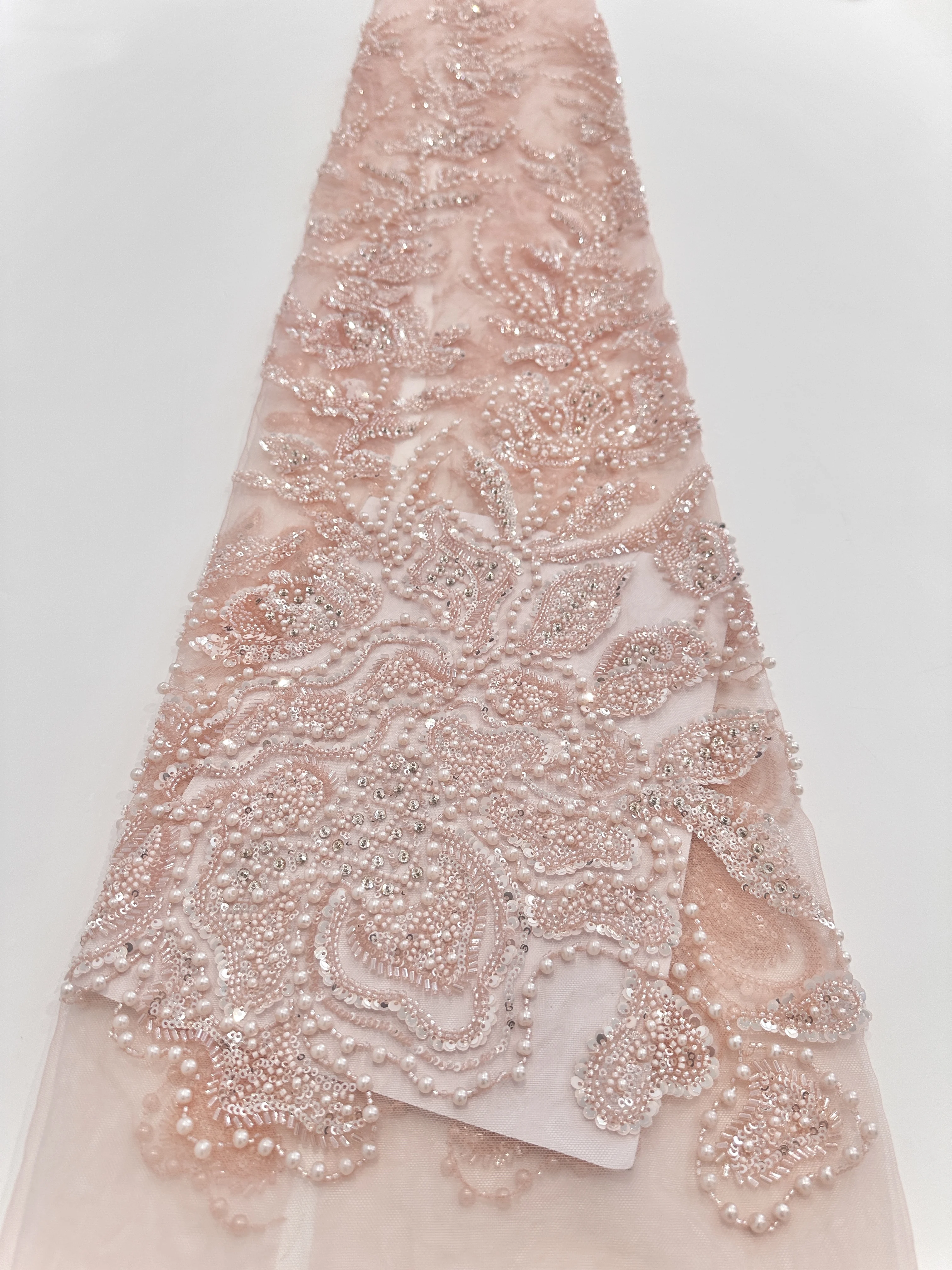 الأزرق الأفريقي الترتر اللؤلؤ أقمشة الدانتيل 2025 جودة عالية الفرنسية الثقيلة تول مطرز أقمشة الدانتيل نيجيريا لفستان حفلات الزفاف