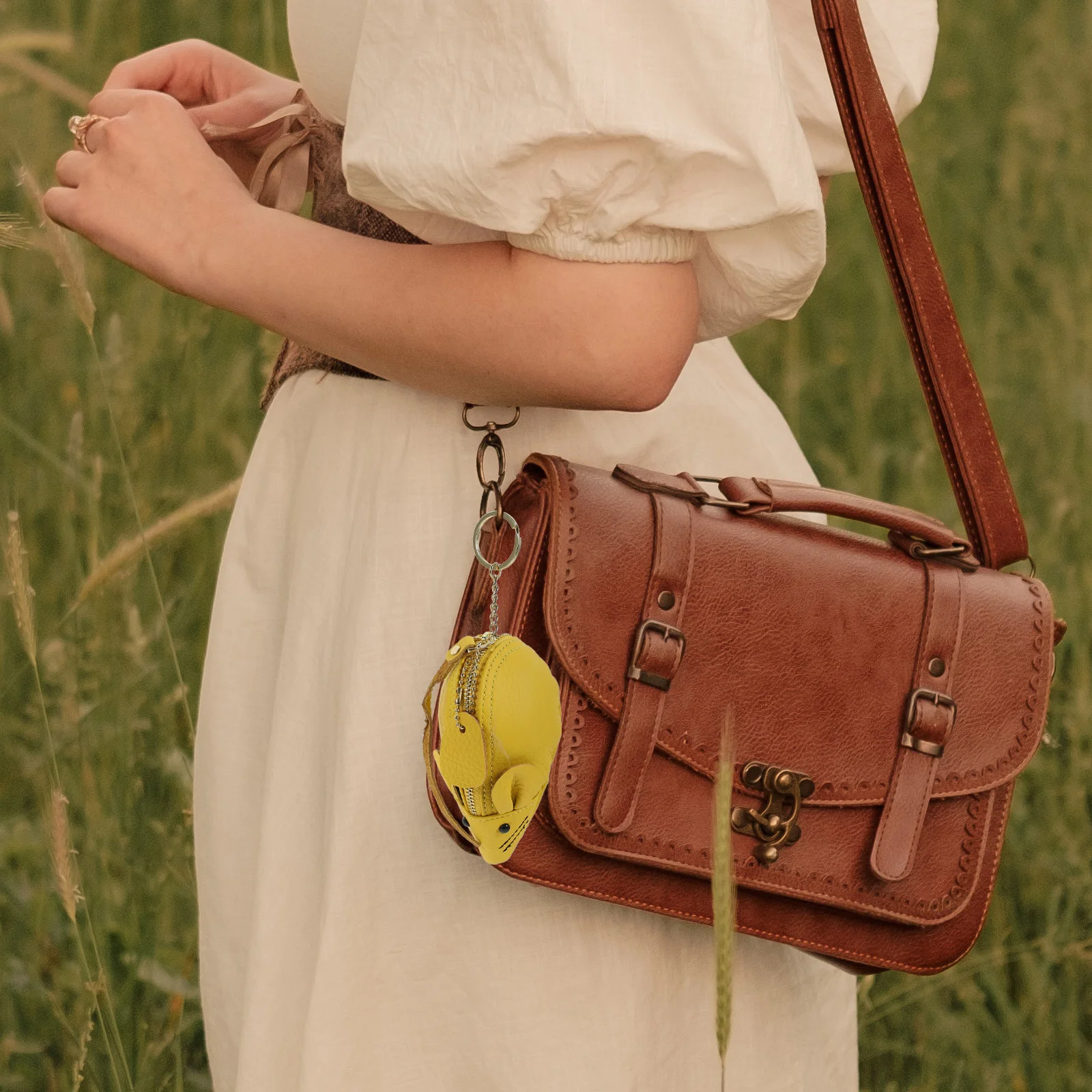 Adorable Mouse Cartoon Coin Pouch Soft Small Change Bag for Kids Girls Portable Storage Purse Lightweight Money