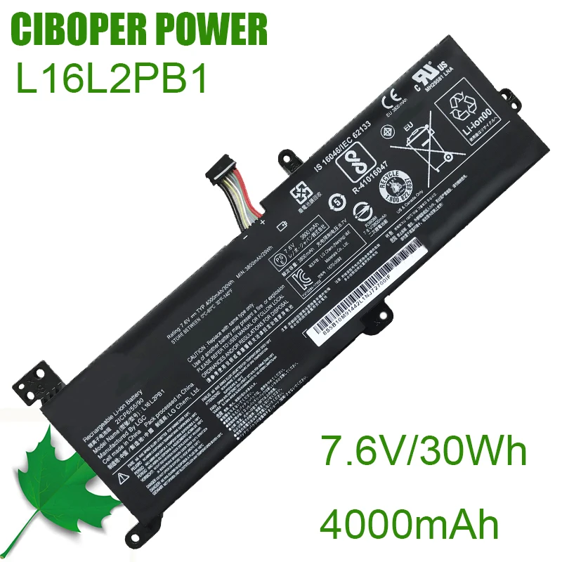 Laptop Battery L16L2PB1 L16L2PB3 L16M2PB1 L16M2PB2 L16C2PB2 For Ideapad 320-15IKB/15IAP/15AST/15ABR/14ABR 520-15IKBR 330-15ICN