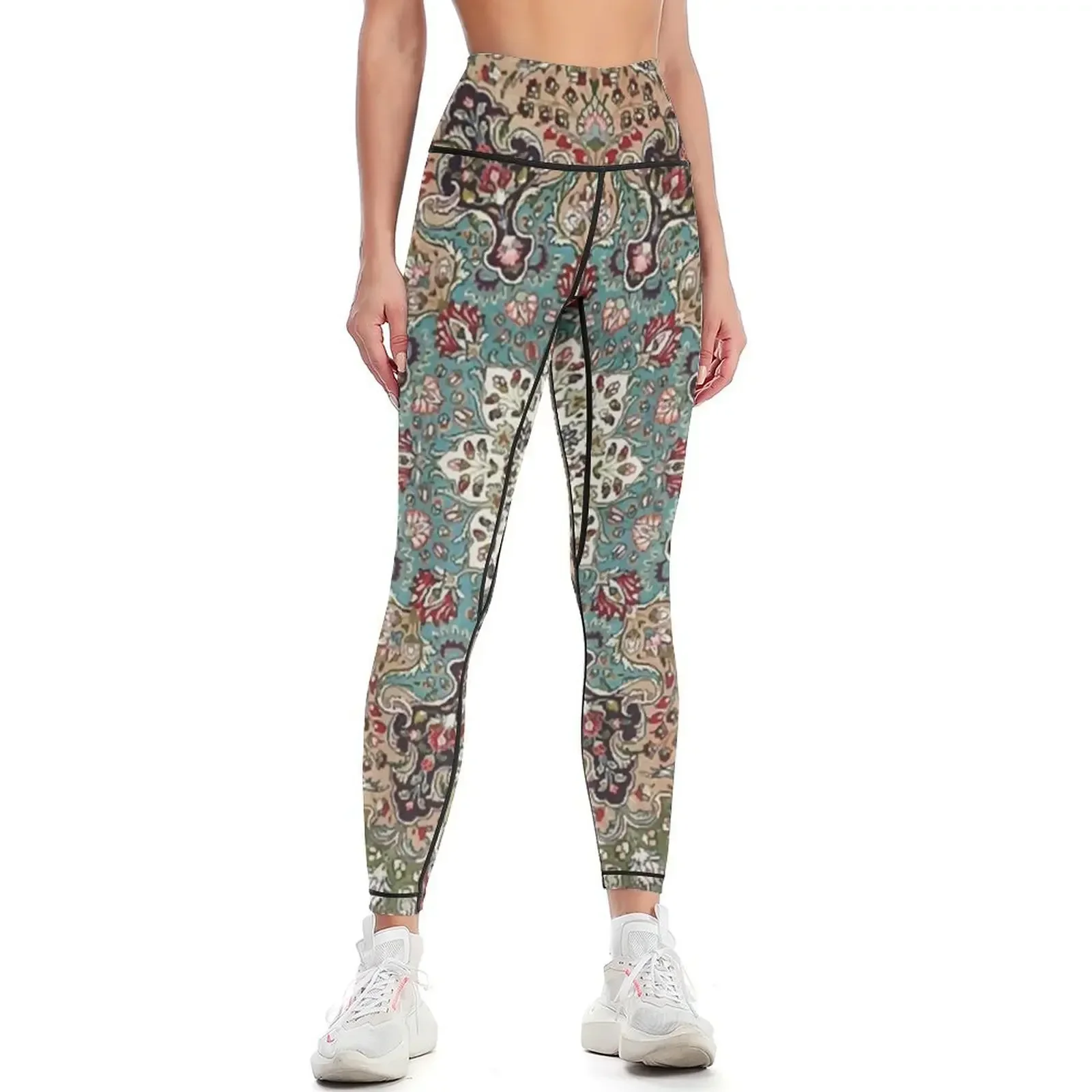 

Vintage Antique Persian Carpet Print Leggings sports for push up gym wear sport pants Fitness's gym clothes Womens Leggings