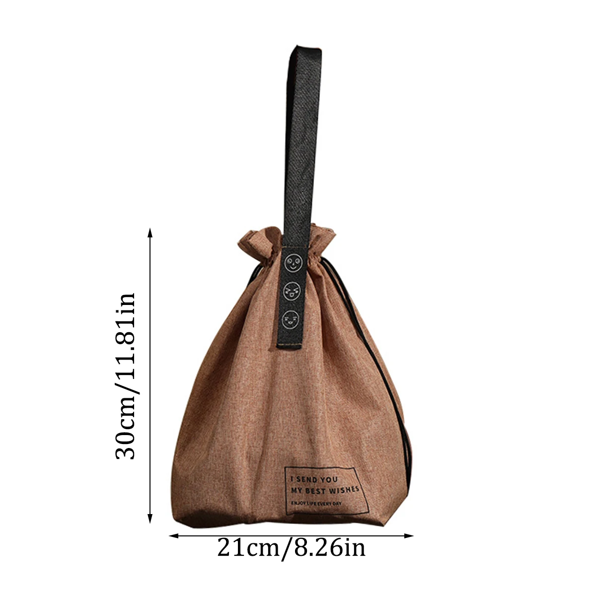 Minimalist Strap Insulation Meal Bag Japanese Cotton And Hemp Industrial Wind Canvas Picnic Bento Bag