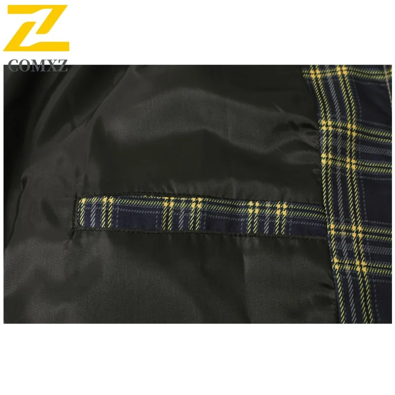 COMXZ الكلاسيكية الوقوف طوق الرجال سترة في الهواء الطلق ركوب الدراجات مريحة دراجة نارية معطف جميع الأغراض فضفاض الرحلات مقاومة الرياح معاطف الخريف #6