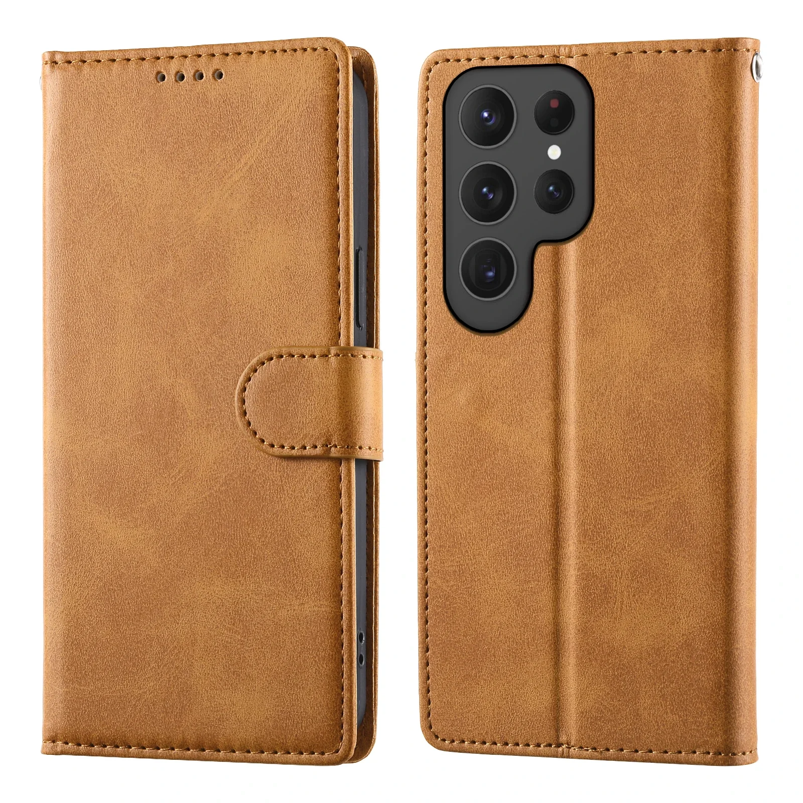 حافظة جلدية للأعمال لهاتف سامسونج S26 Ultra S24 S25 FE S23 S22 S21 S10 S9 Plus غطاء حامل محفظة Solt