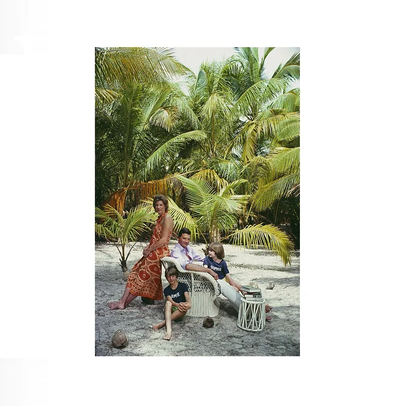 Slim Aarons 'Abercorns On Windermere', Print Art Canvas Poster, Living Room, Home Wall Decor Picture