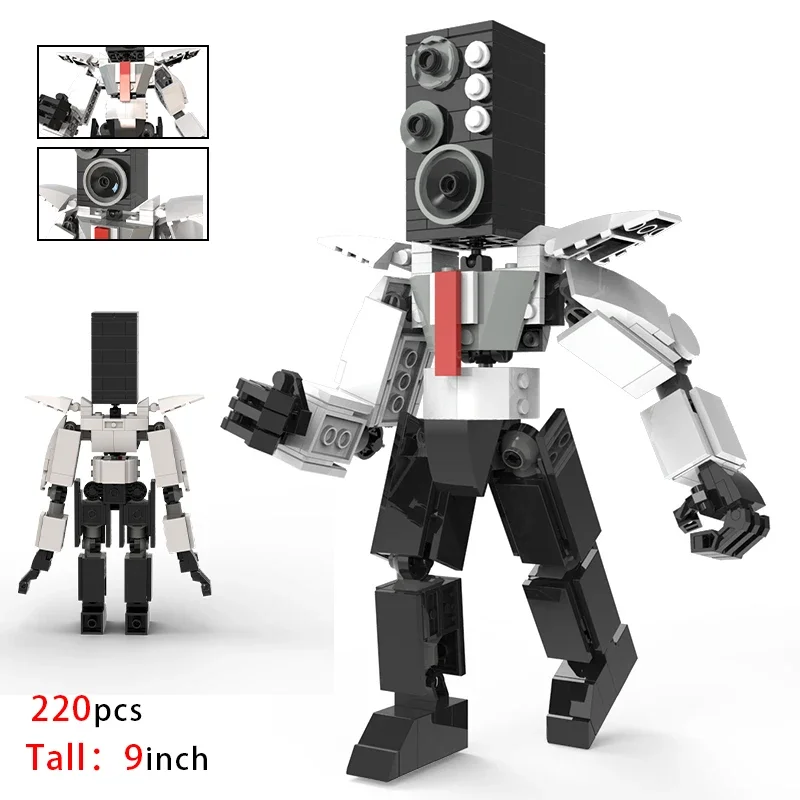 New Skibidi Toilet Weapon Titan TVMan Action Figure Building Block Toys For Boys Cameraman Bricks DIY Model For Kid Adult Gifts