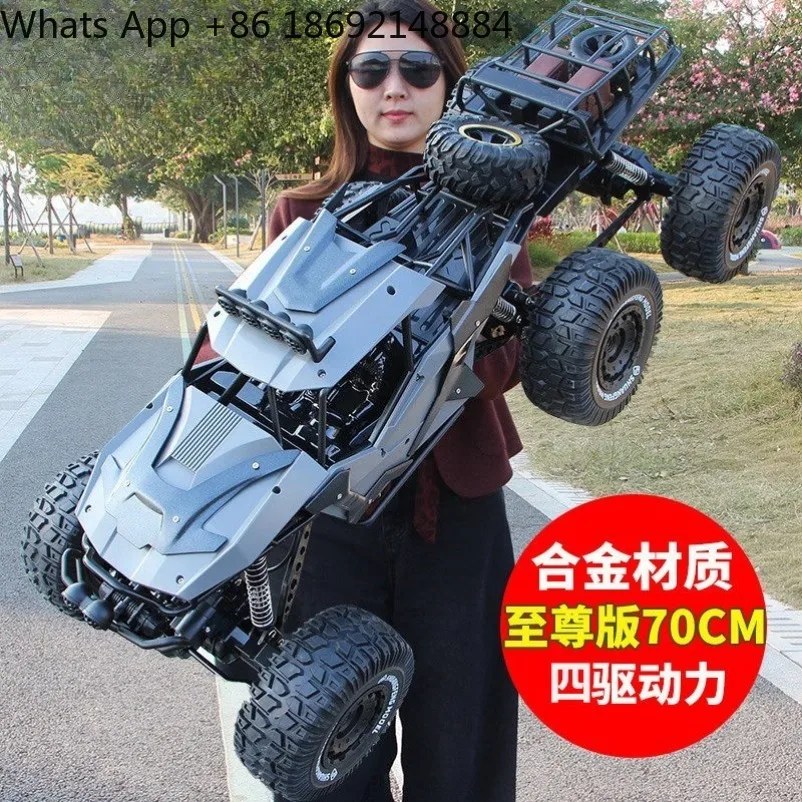 Dual Lithium Alloy RC Climbing Car,4WD Rechargeable Off Road Vehicle,Simulation Car Model,Birthday Gift