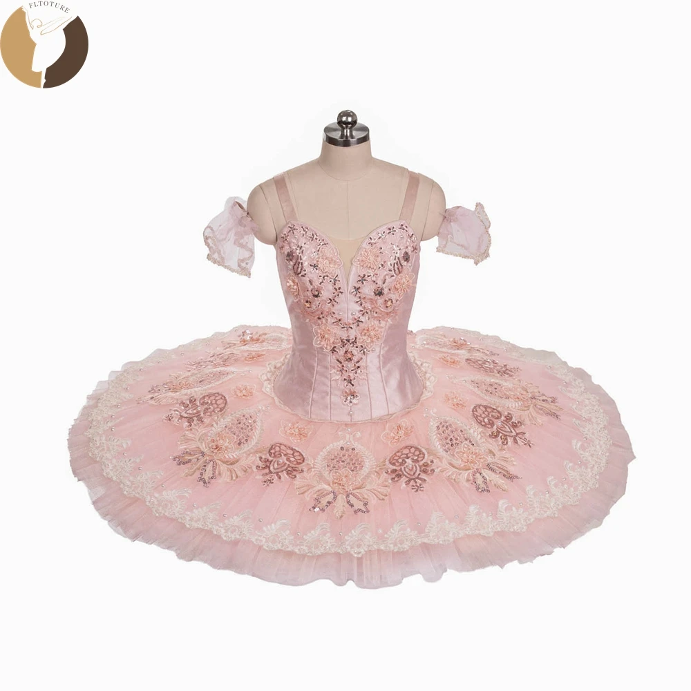 

FLTOTURE изысканные профессиональные розовые блюдо-пачки классические балетные вариации принцесса Аврора сахарная слива сказочные костюмы для девочек