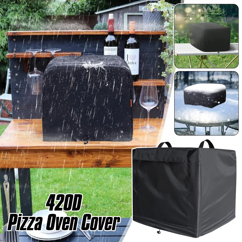 

Outdoor Waterproof Pizza Oven Cover Anti-UV Tear-Resistant Dust Cover For Prevent Falling Leaves Dust Pizza Oven Accessories