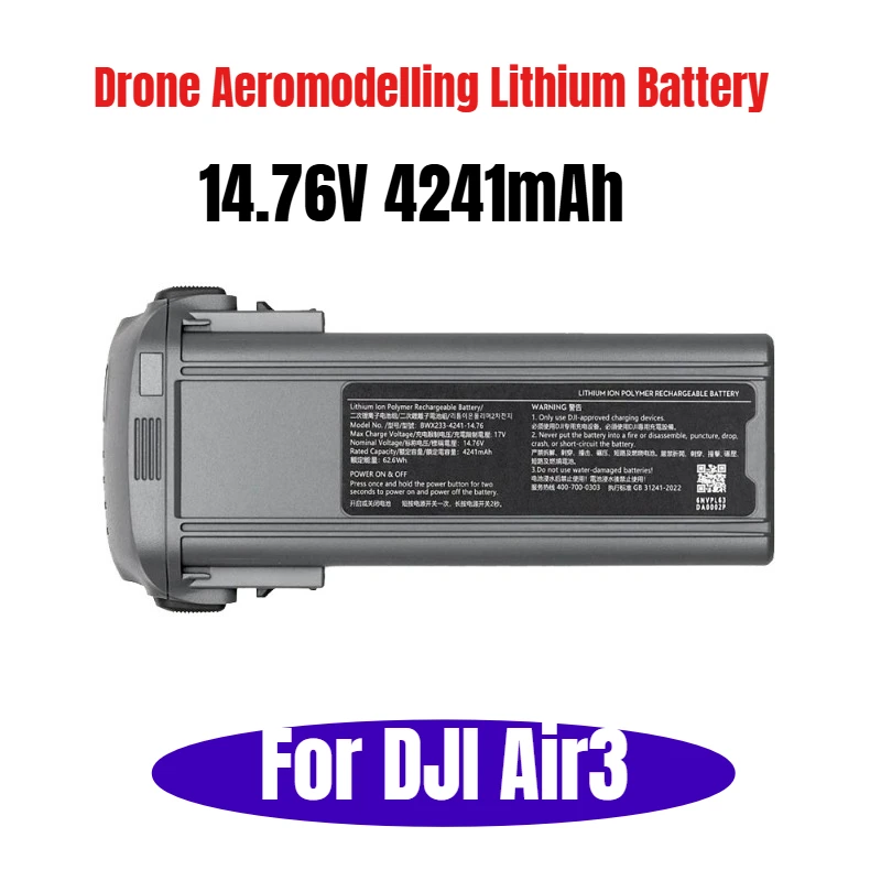 

14.76V 4241mAh for DJI Air3 Drone Aeromodelling Lithium Battery