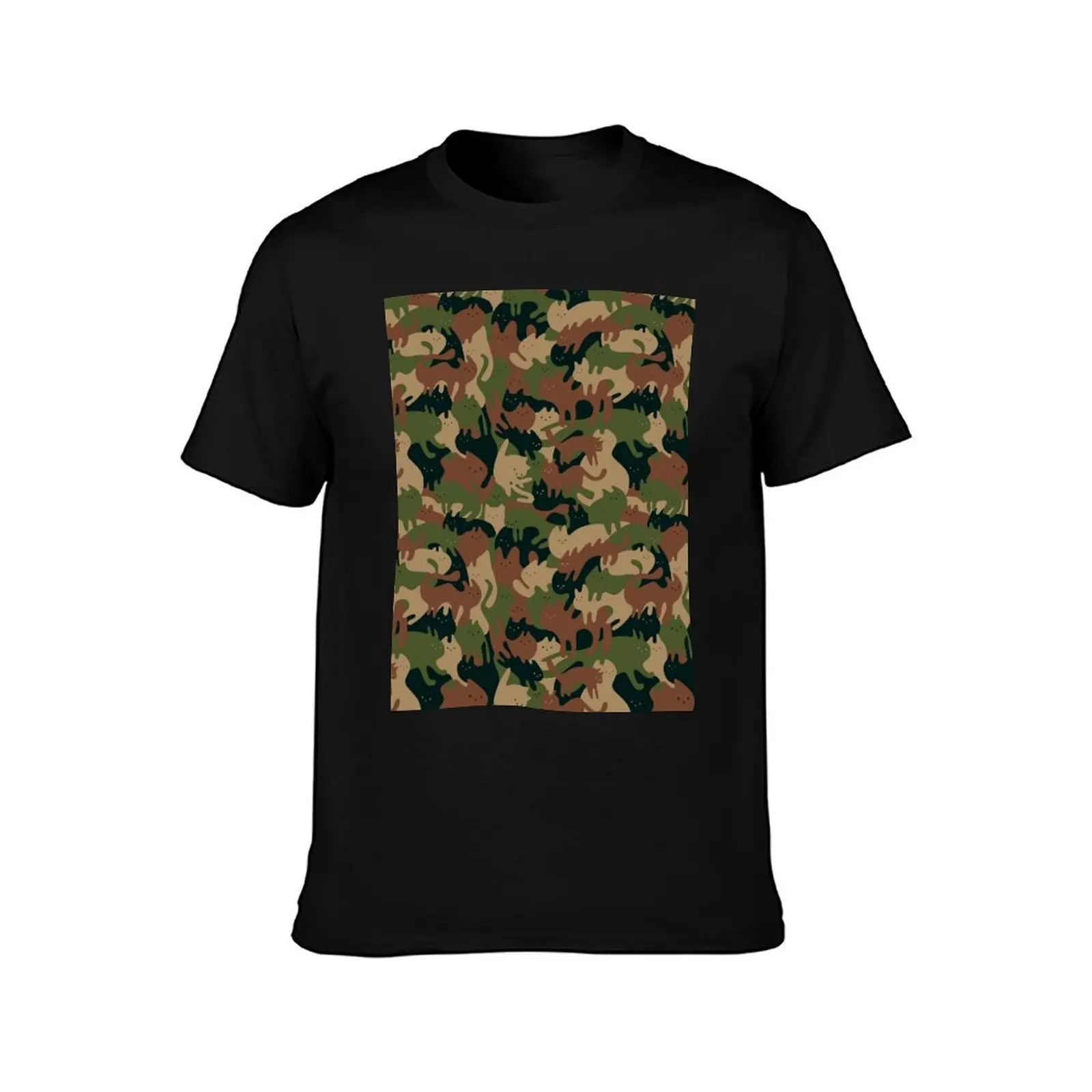 CATmouflage - Jungle Army Pattern T-Shirt Aesthetic clothing new edition tshirts for men