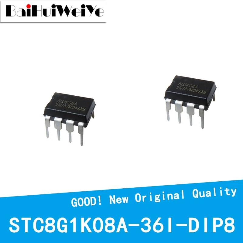 10PCS/LOT STC8G1K08A STC8G1K08A-36I-DIP8 STC8G1K08A-36I Single-Chip Microcomputer DIP8 New Good Quality Chipset