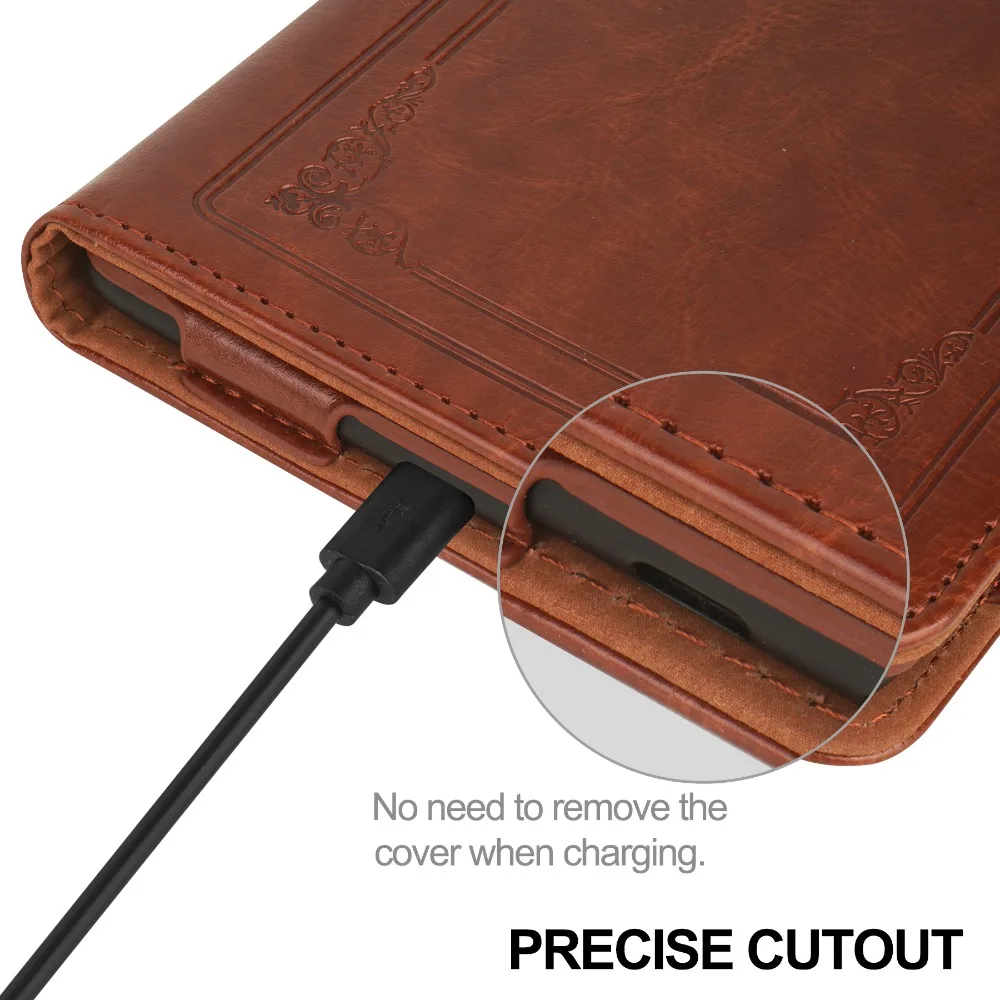 غطاء قارئ إلكتروني 6 بوصة مصنوع من الجلد C2V2L3 RS23CV حافظة واقية لجهاز Kindle Basic 2024/2024 تم إصدارها من الجيل 11/12th #5