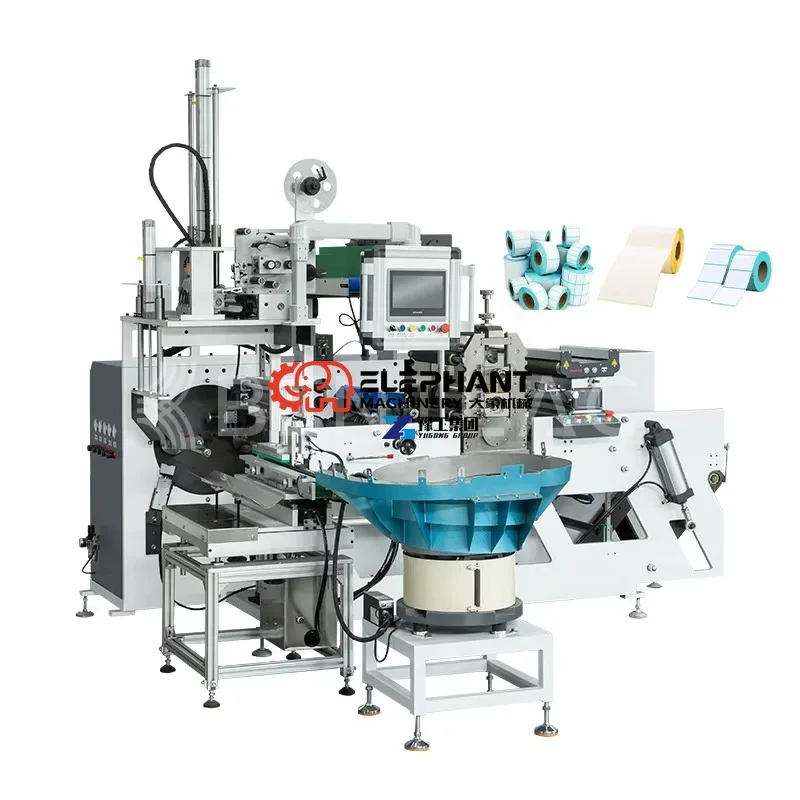 Rotary Sticker Die Cutting and Slitting Machine Label Die Cutting Machine with Slitting Creasing Rotary Cylinder Design