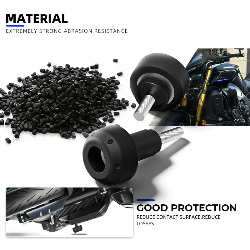 FZ-10 2017-2021 Crash Mushrooms For YAMAHA MT-10 (SP) & YZF-R1(M)  2016-2026 Frame Sliders Crash Protector NEW Crash Bobbins