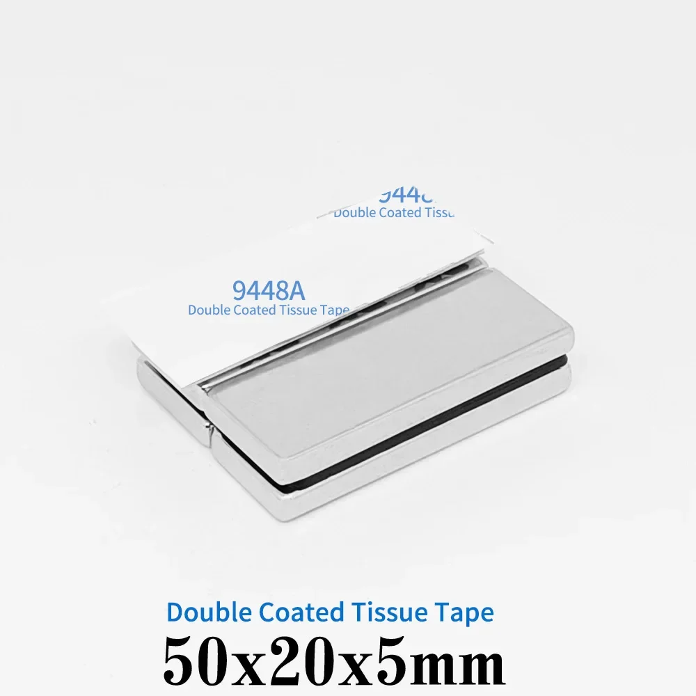 50x20x5mm Quadrate Strong Powerful Magnet With 3M Self - Adhesive 50*20*5 Block Rectangular Neodymium Magnet 50x20x5