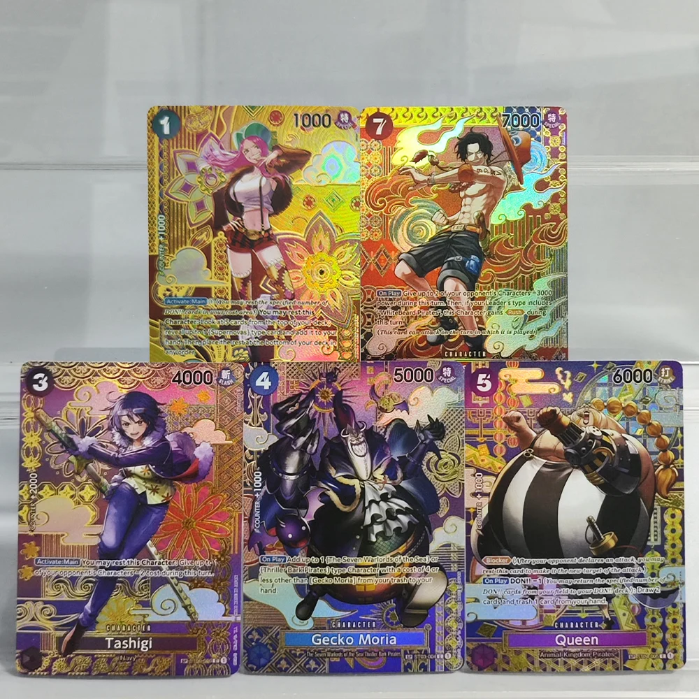 

Коллекционная карта-игрушка по аниме: Self Made Proxy OPCG English SP Card Ace OP02-013 Bonney ST02-007 Tashigi Queen Moria Parallel