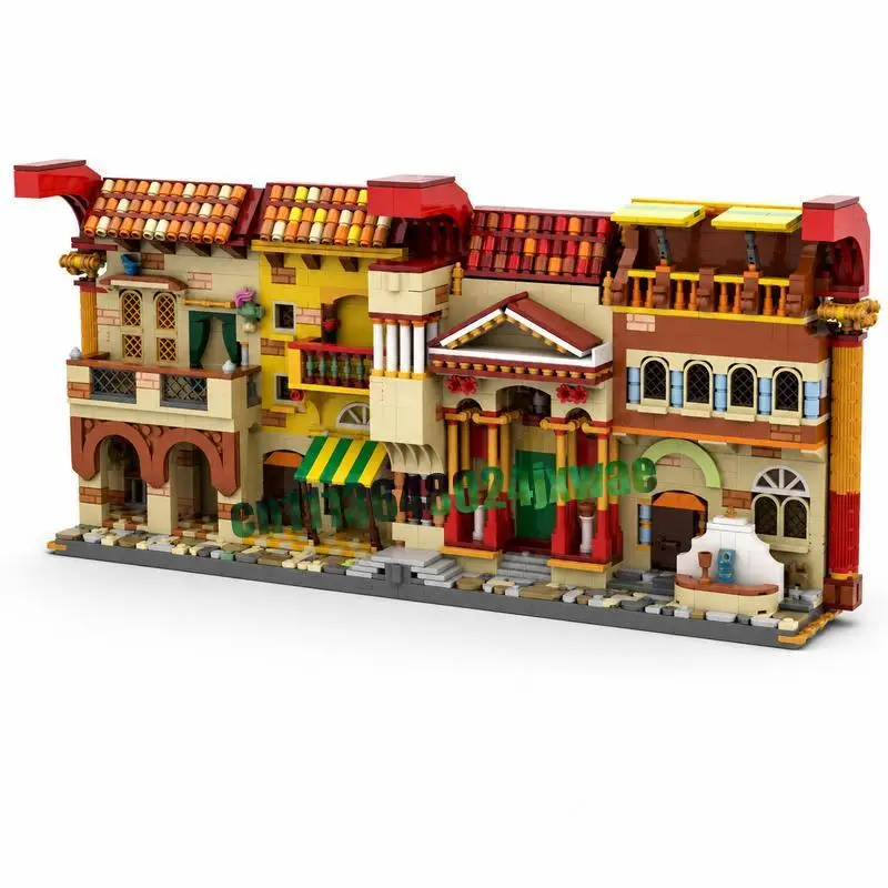 

NEW 2043Parts Ancient Street MOC Creative Street View Model Custom Puzzle Architecture DIY Assembly Educational Toy Gift Bricks