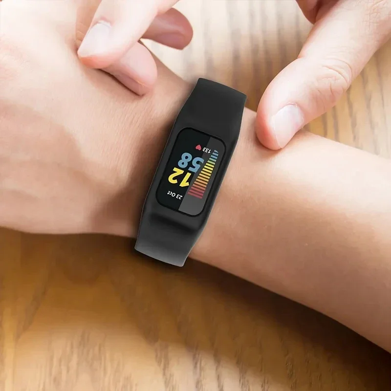 سيليكون Smartwatch الفرقة ل Fitbit Charge 6 5 4 3 se قطعة واحدة حزام + حافظة ل Fitbit Charge 6 كوريا درع شريط للرسغ سوار