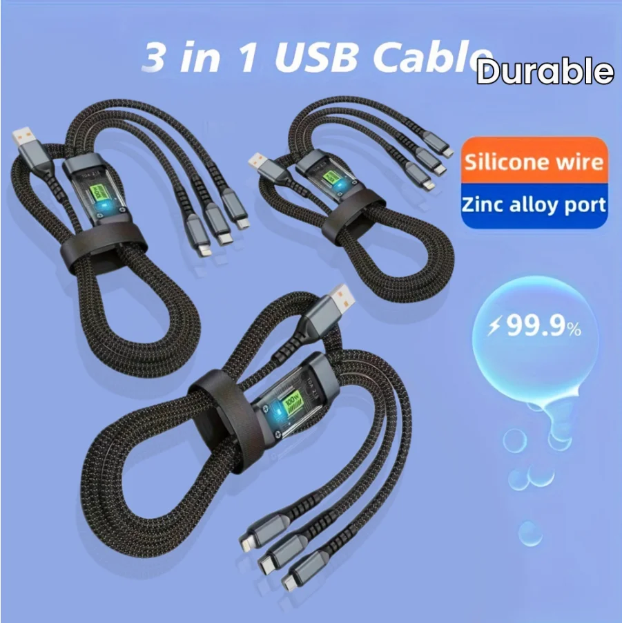 3Pcs New 3 In 1 100… - image