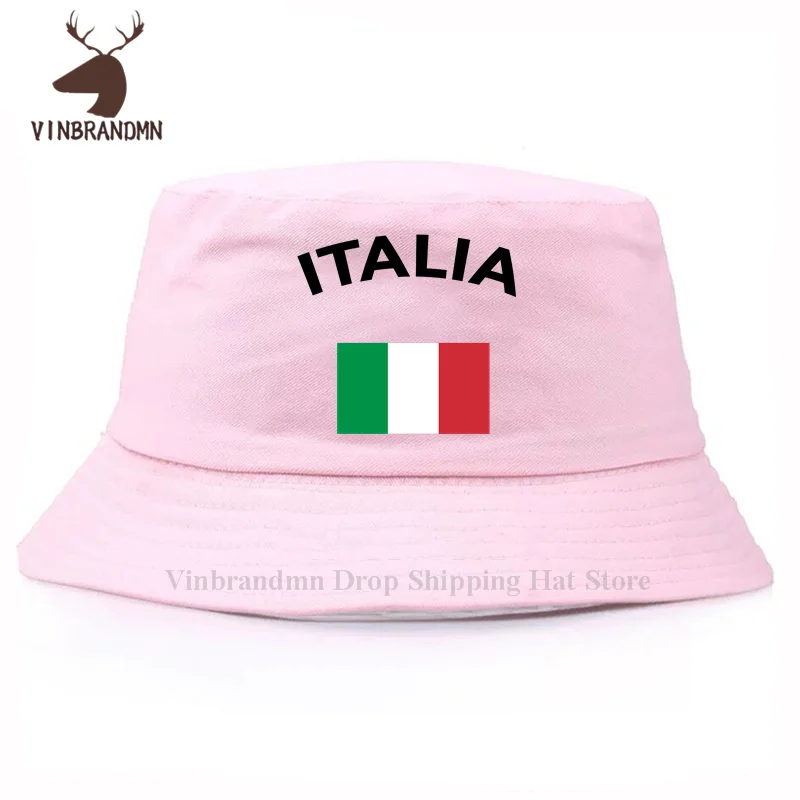 2022 hot sale fashion Italia Italy Flag unisex baseball cap summer outdoor visor bucket hat 100% cotton hip hop cool fishing hat