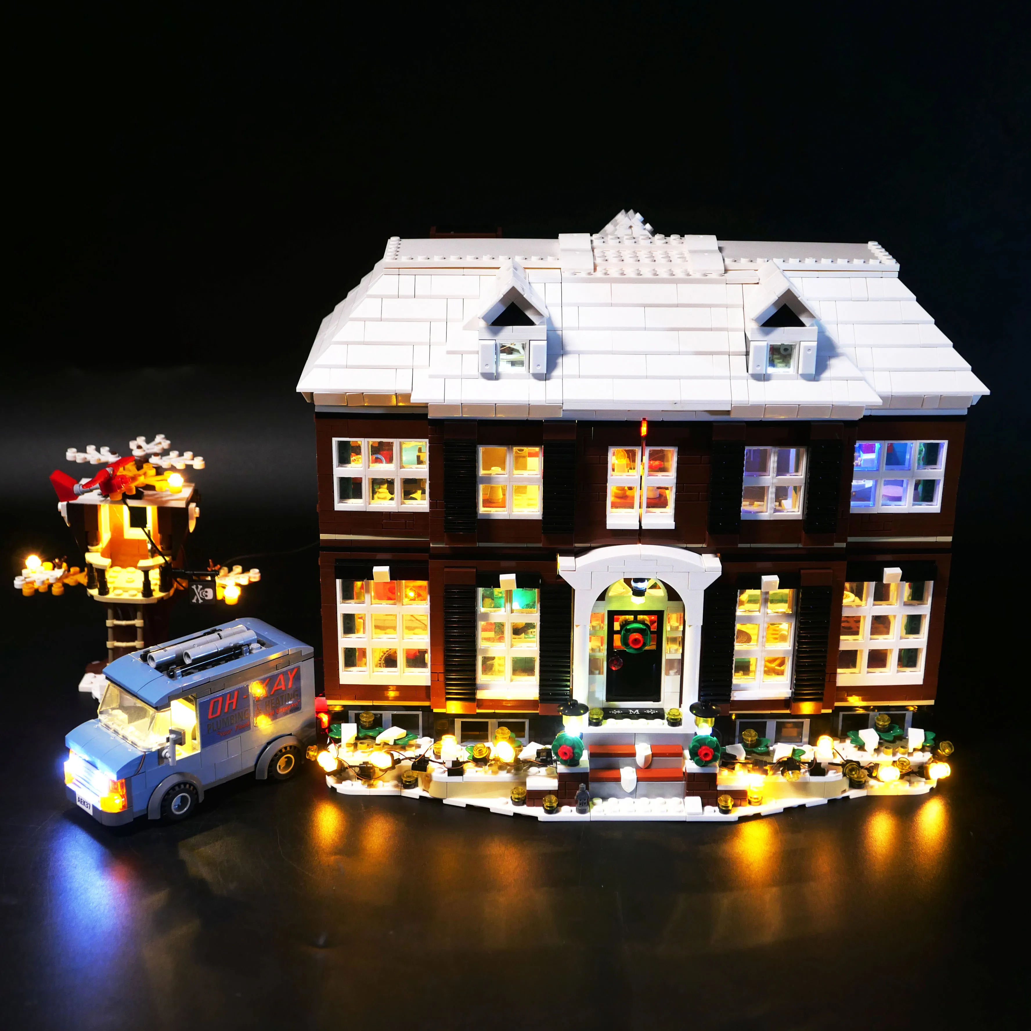 LP building block lighting LW1032 is suitable for Home Alone building block LED remote control lighting set lighting