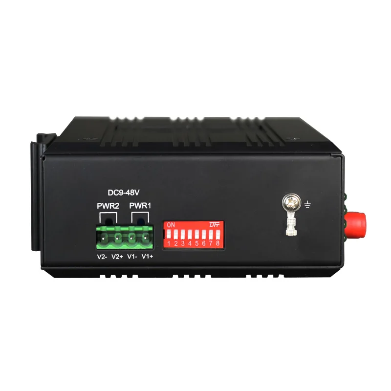 8 Port Dry Contact Closure over Fiber Optic Converter With Serial