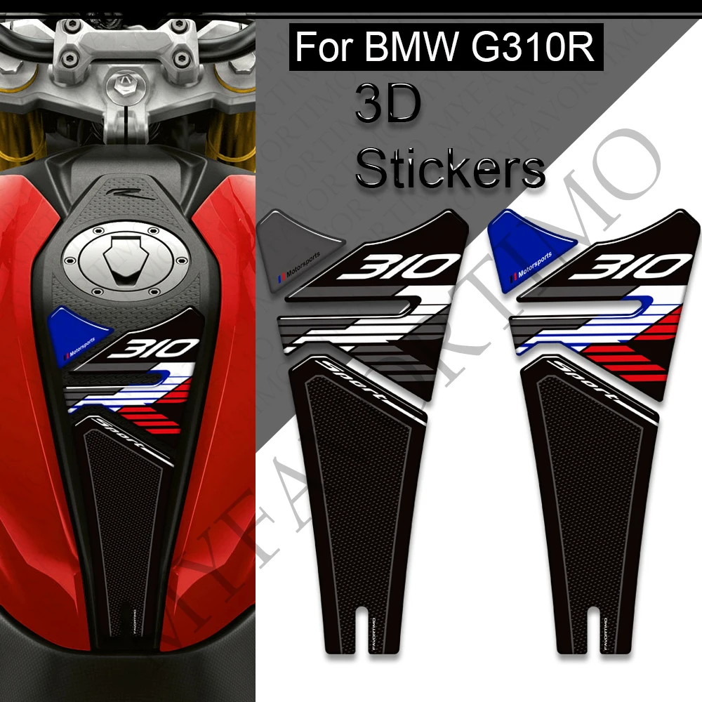 For BMW G310R G 310 R G310 Protector Tank Pad Side Grips Gas Fuel Oil Kit Knee 3D Stickers Decals Fairing Fender 2021 - 2025