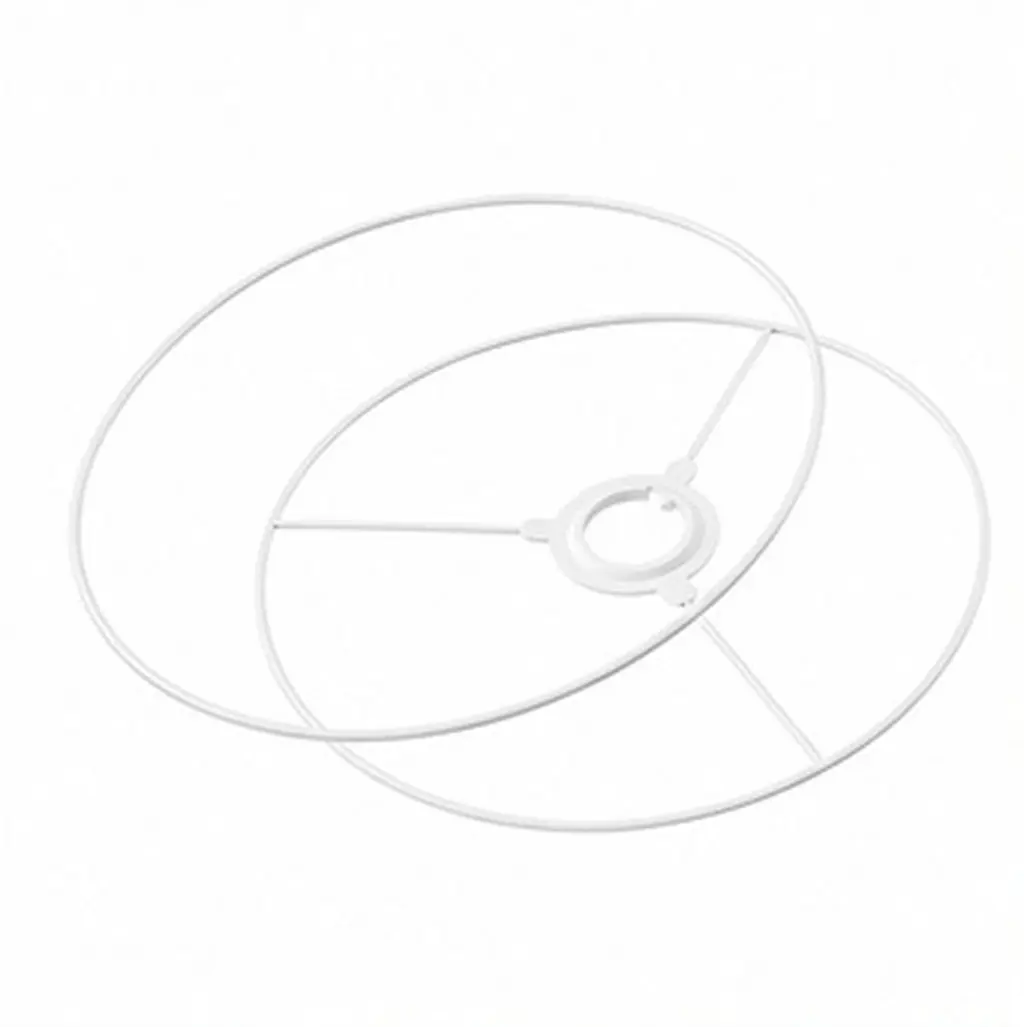 Heavy Duty Metal Lamp Shade Ring Frame 30 cm – Sturdy DIY Lampshade Making Kit for Fabric, Burlap, Paper, Ribbon