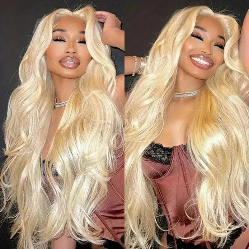 Body Wave 13x4 Honey Blonde 200 Density 613 Lace Front Wig HD Transparent 30 40 Inch 13x6 Lace Frontal Wigs Human Hair Brazilian