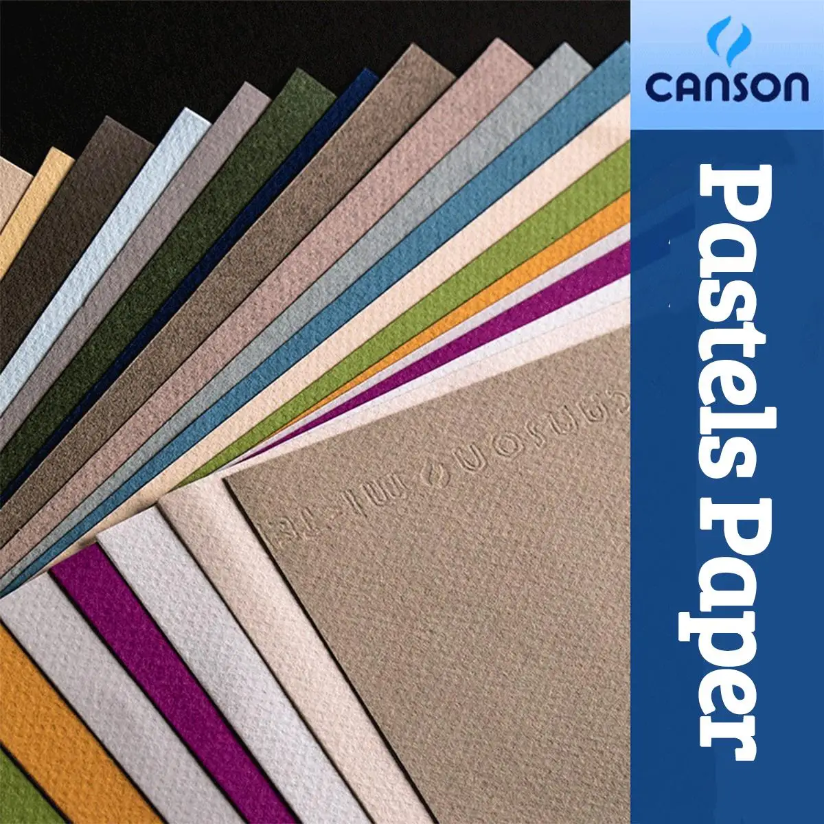 CANSON Pastels Paper,16K 16 Sheet Micro-Abrasive Paper for Pastel,chalk,acrylic,Crayons,oil Pastel Drawing Supplies Stationery