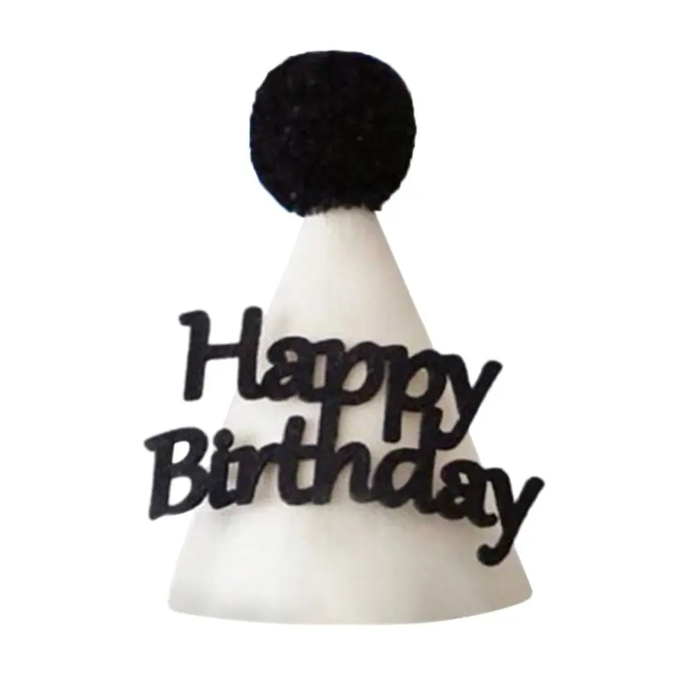 

Cute Happy Birthday Headwear Bowknot Cone Headband Photo Prop Birthday Crown Hats Cake ornament Party Favors Party Decor Cap