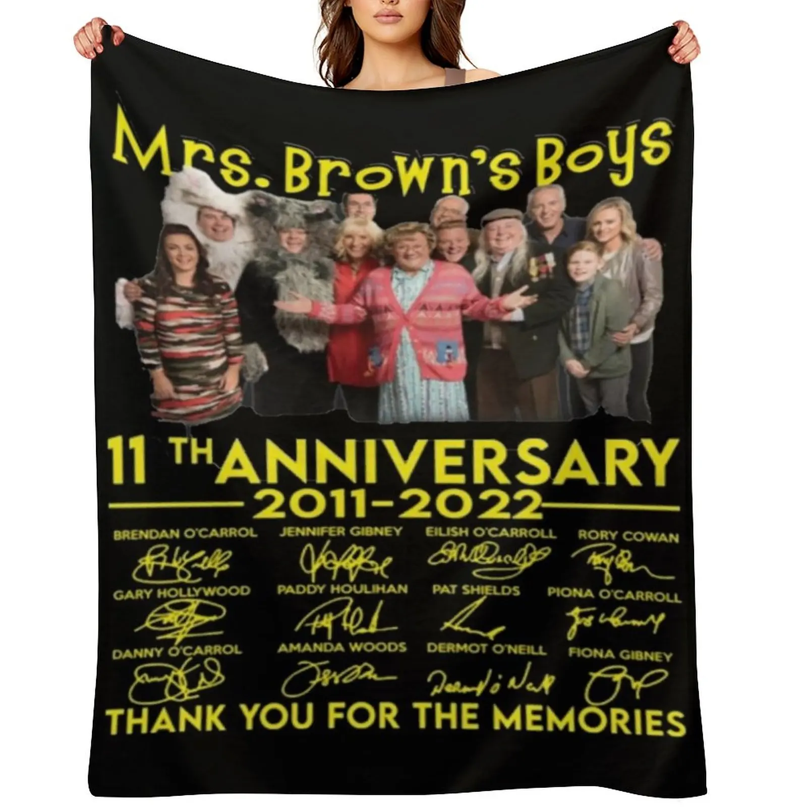 

mrs brown boys Throw Blanket Warm halloween Baby warm for winter Blankets