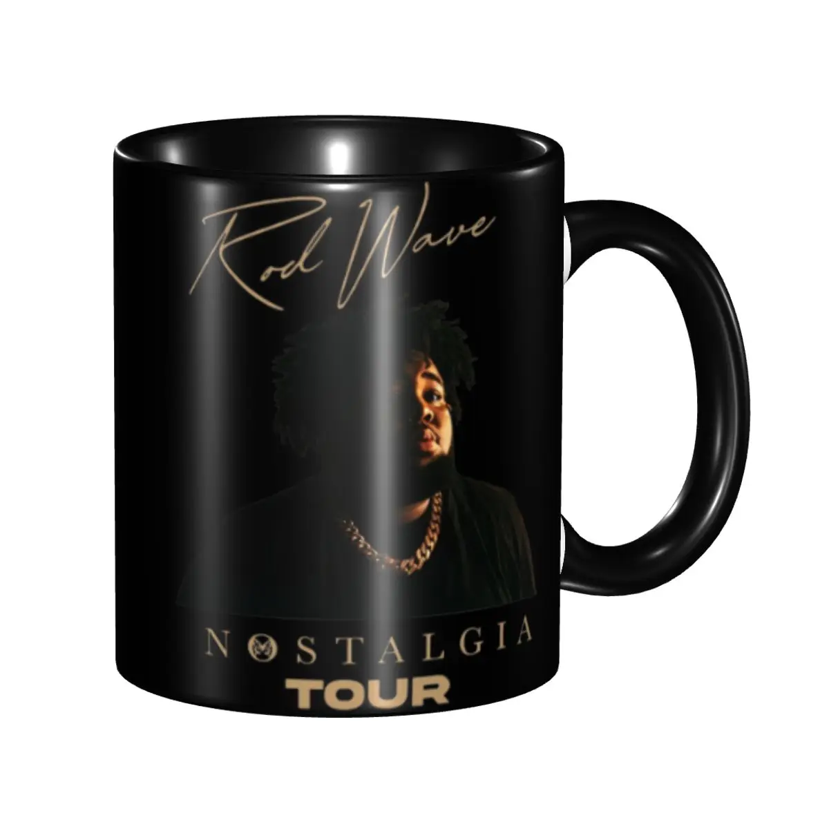 New Arrival Rod Wave Nostalgia Tour 2024 Merch Mugs Kawaii Hip Hop Coffee Cup