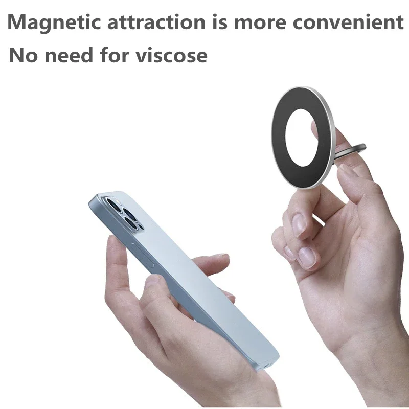 Magnetic Mount Magsafe Finger Ring Holder Ultra-thin Magnetic Phone Stand for Iphone 14 13 12 Pro Max Smartphone Bracket