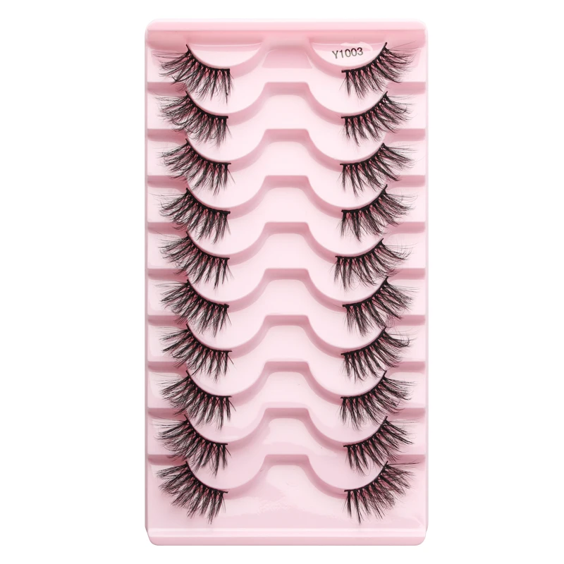 3/10 Pairs Mink False Eyelashes, Natural Fluffy Look