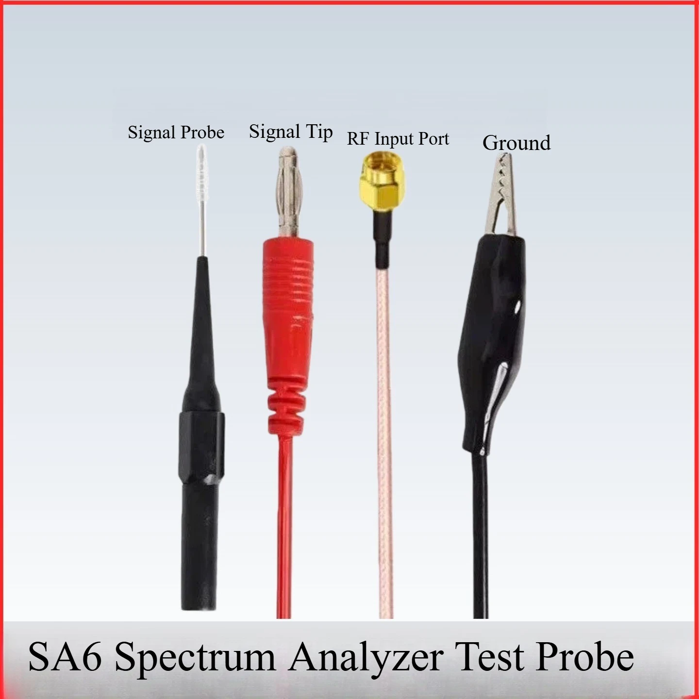 SA6003 Spectrum Analyzer, SMA‑Interface Oscilloscope Test Probe, Lead‑wire PCB RF High‑Frequency Test