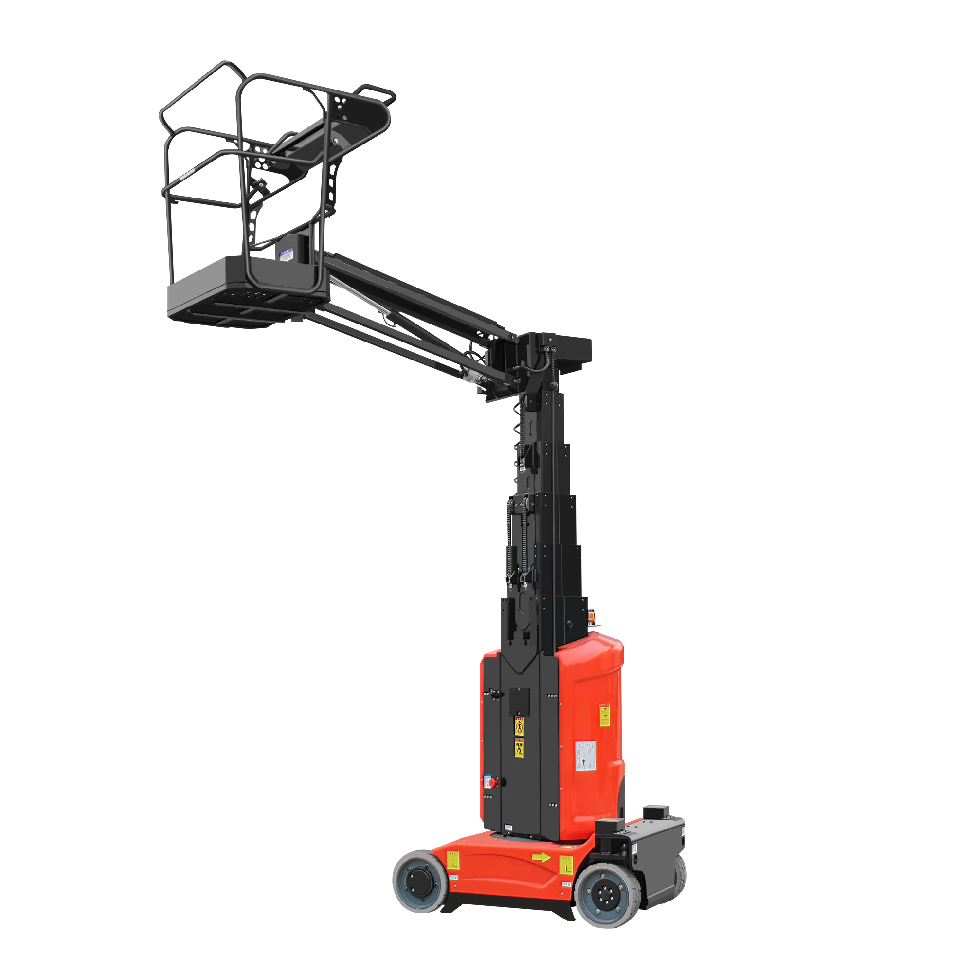 Portable Electric Vertical Boom Lift Vertical Mast Lift Self-propelled Mast-type Aerial Work Platform