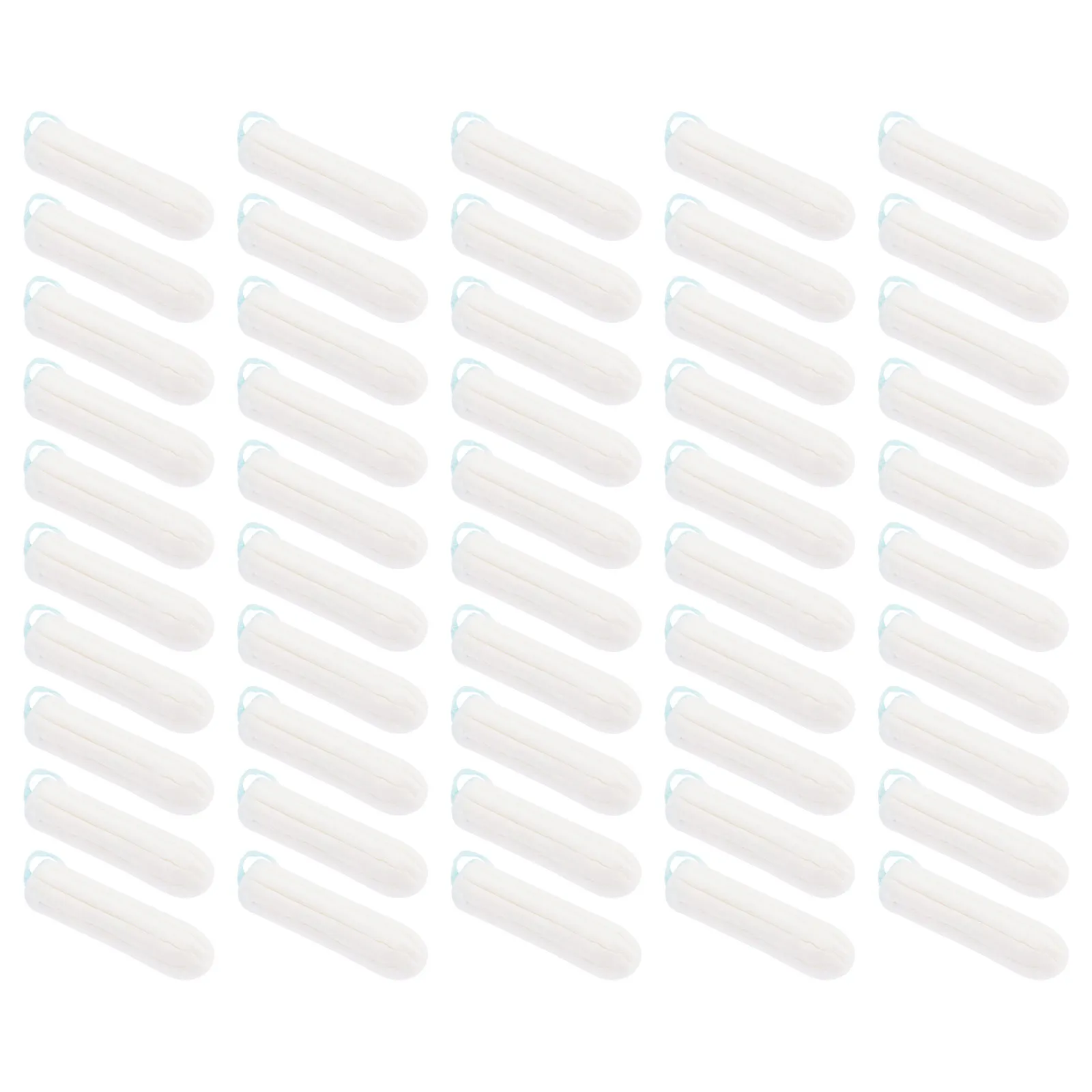 50Pcs Cotton Sanitary Tampon Finger Push- Easy Insertion Menstrual Tampon for Women Soft Comfortable Dry Breathable