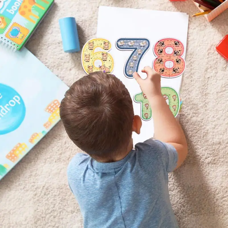 Quebra-cabeça cognitivo para crianças pré-escolares, kit quebra-cabeças coloridos, várias formas, brinquedo montessori, presente para crianças